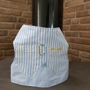 Arnés para perro - Rayas Azul Clarito