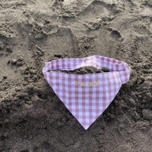 Bandana para perro - vichy morada