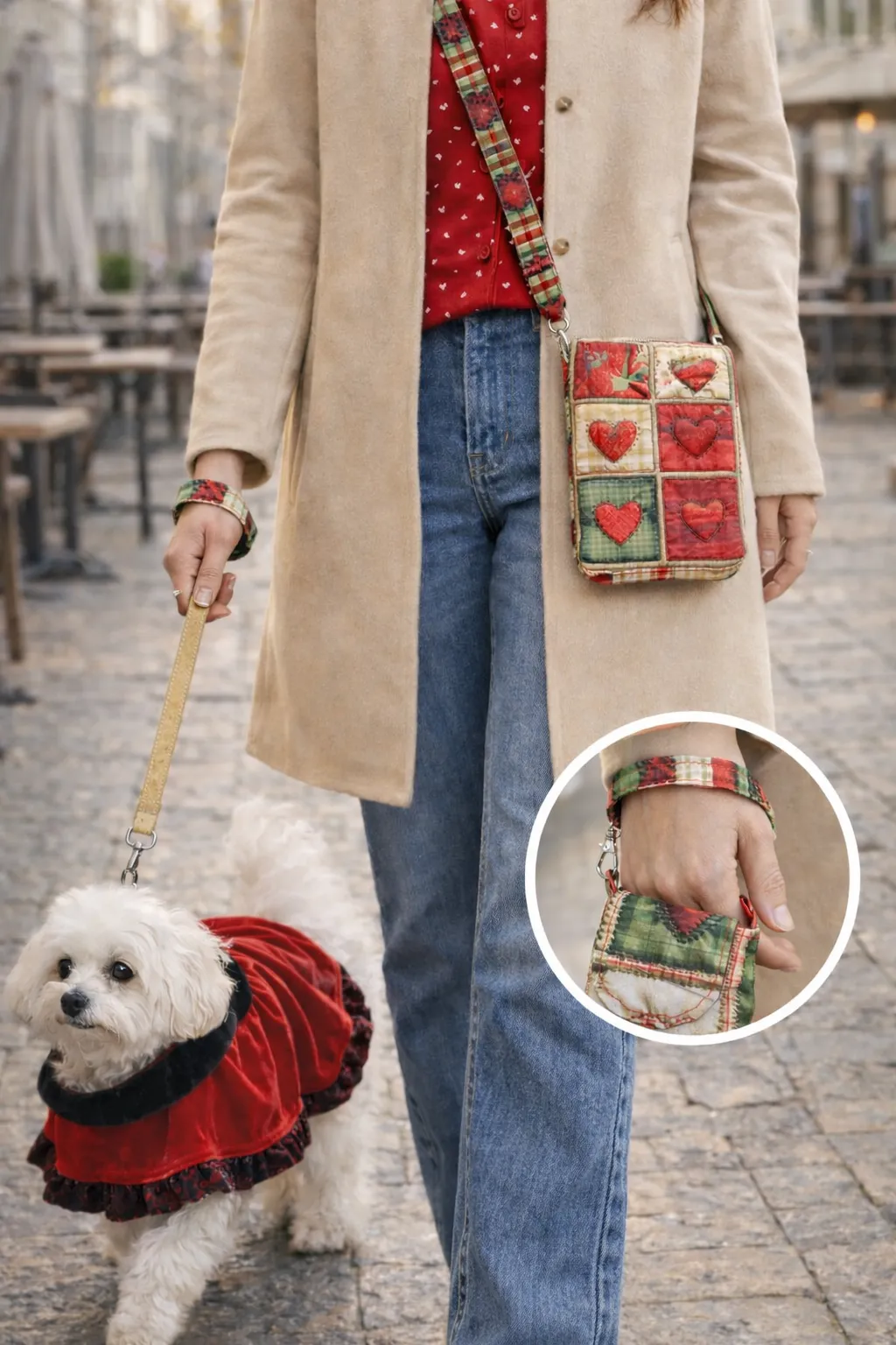 Lifestyle Pet.Olid: bandolera y pocket bag con paseo