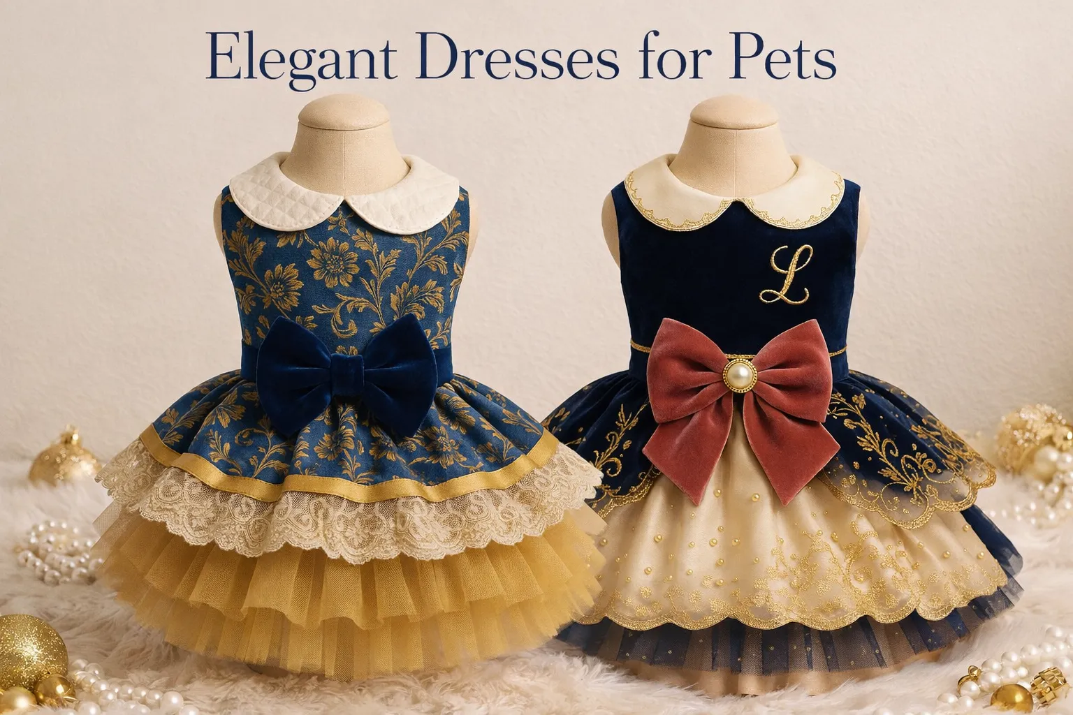 Vestidos elegantes para perros, diseños exclusivos personalizados Pet.Olid